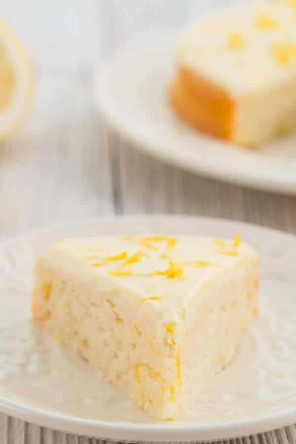 Low-Fat Sugar-Free Lemon Cake