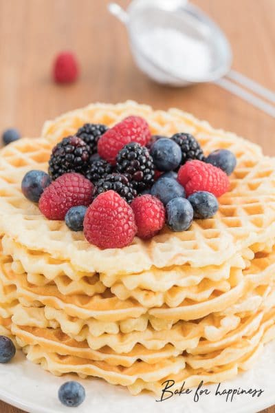Best Ever Tasty Vegan Waffles Baking For Happiness 