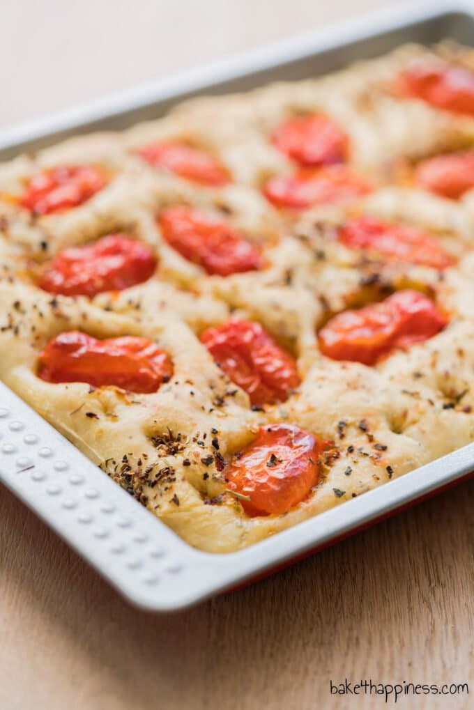 Focaccia with herbs