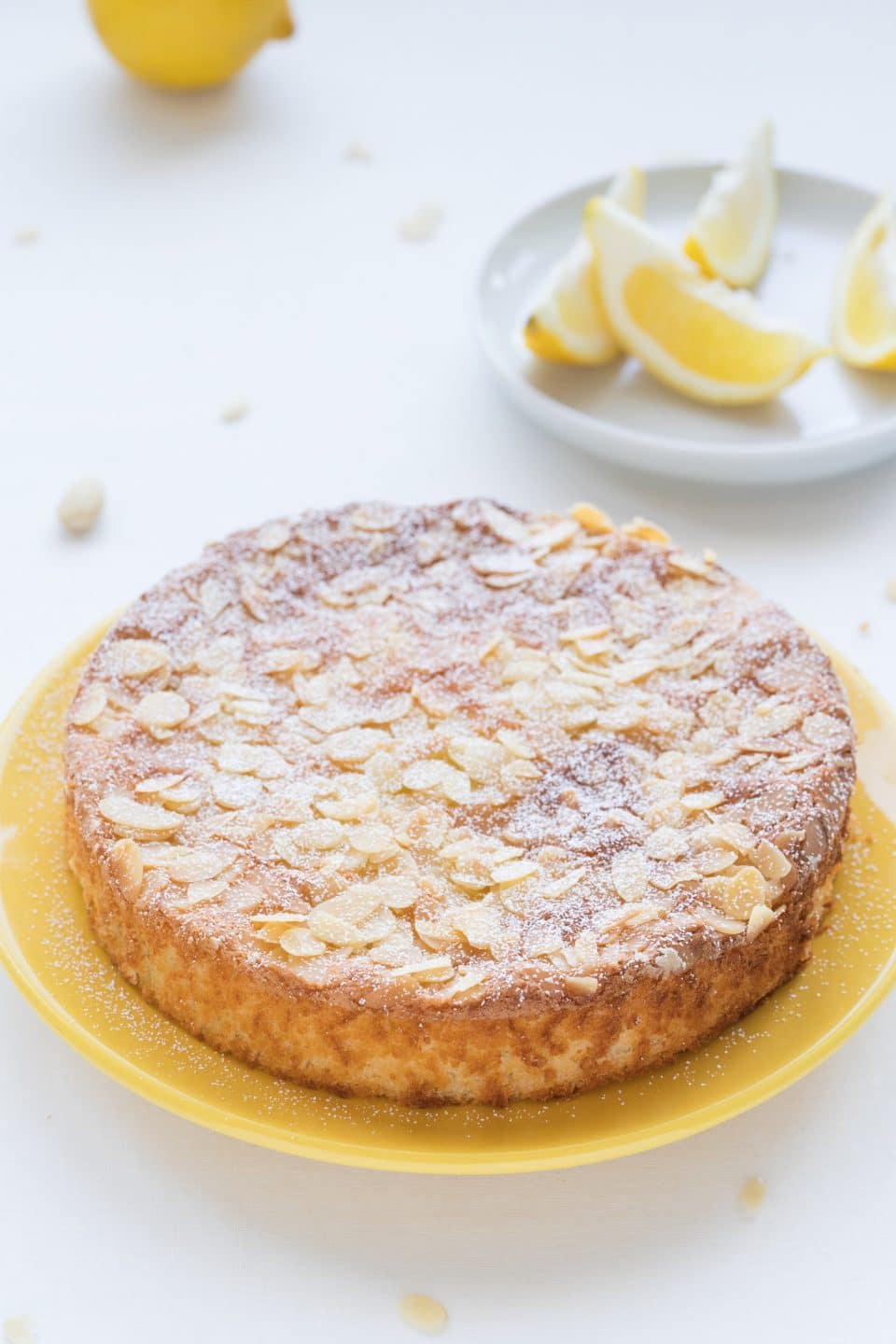 Low-Fat Sugar-Free Lemon Cake | Baking for Happiness