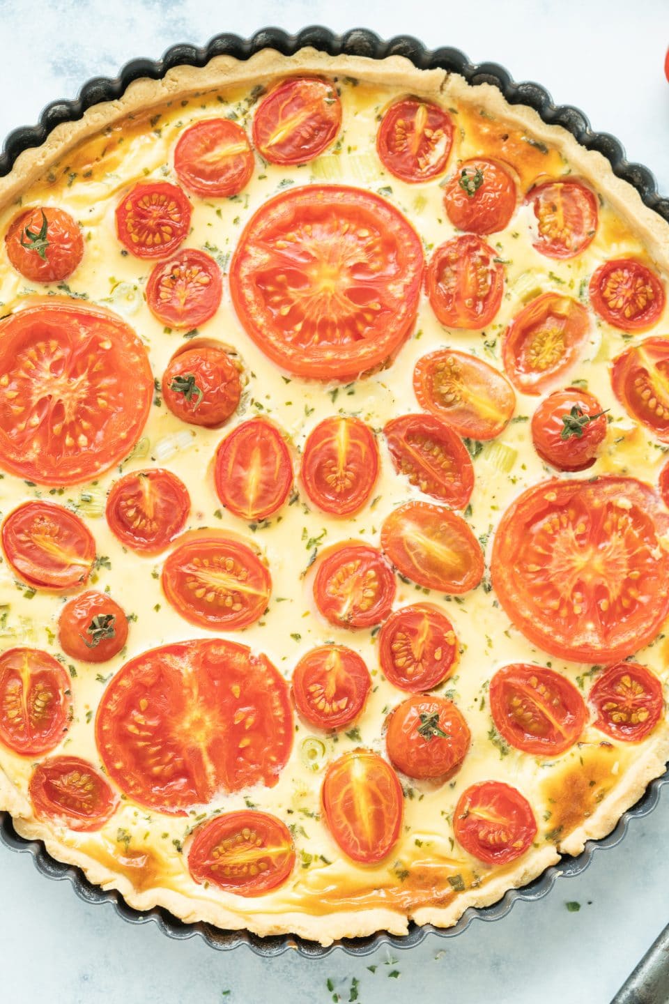 Easy Tomato Quiche Recipe Baking for Happiness