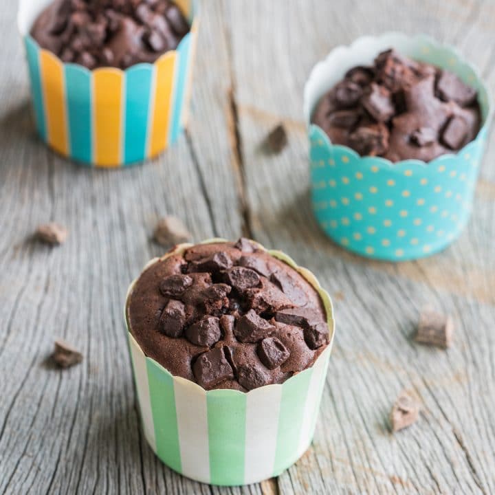Juicy chocolate muffins easy and quick