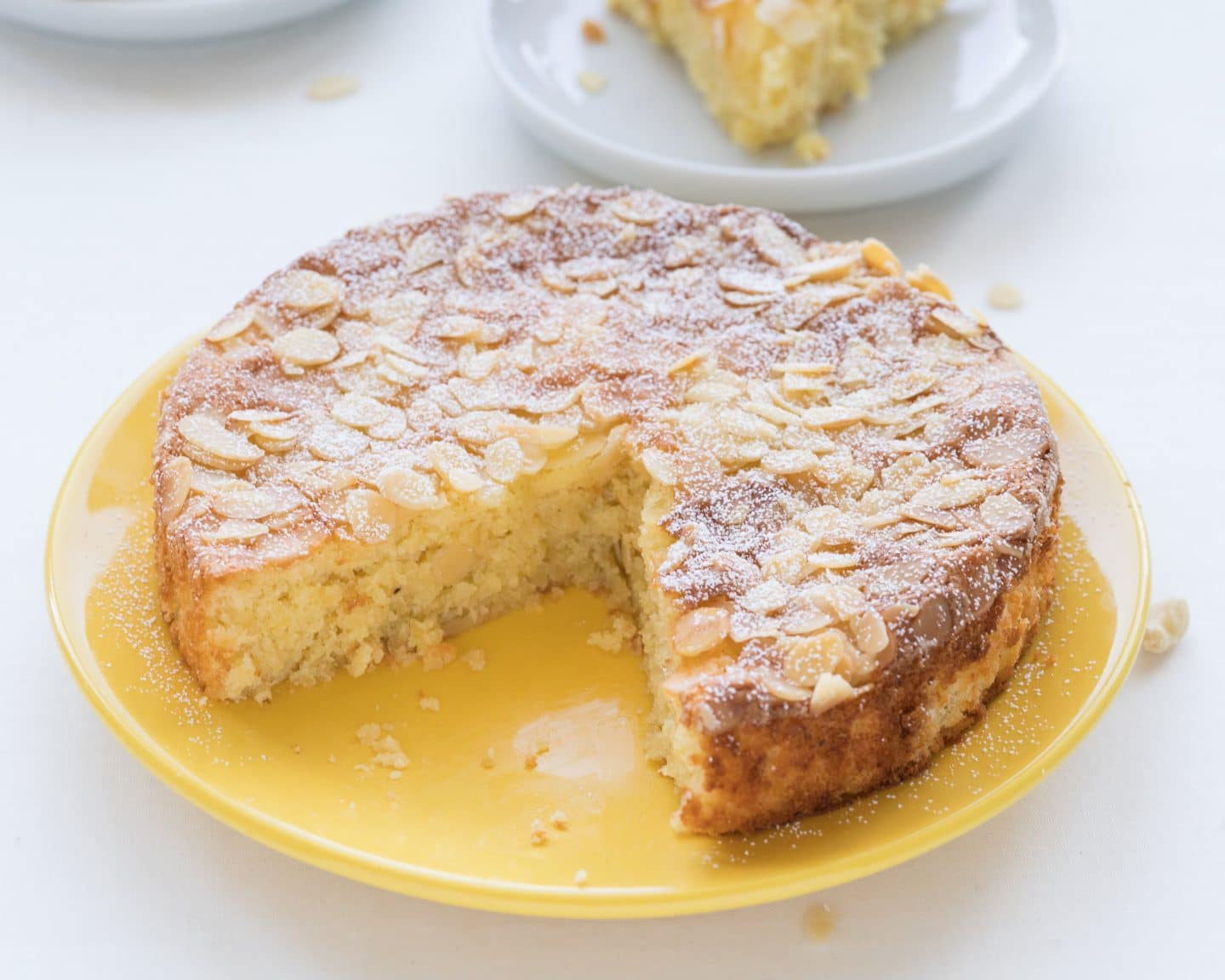Gluten-Free Lemon Cake with Almonds - Baking for Happiness