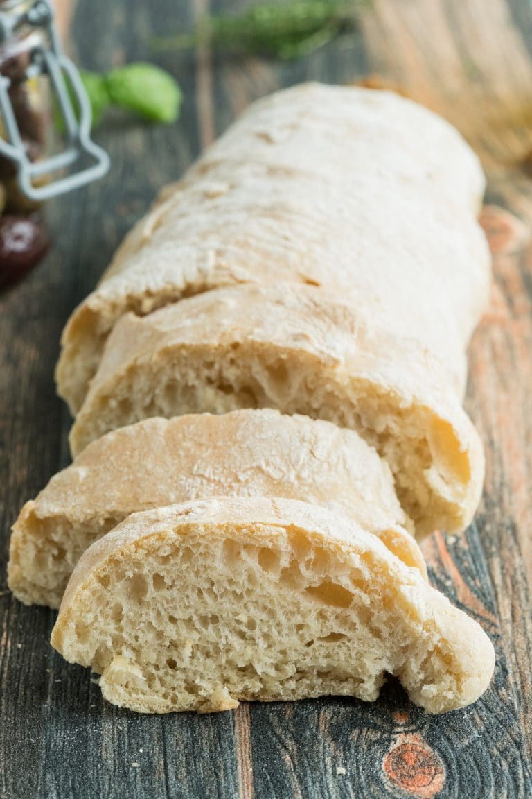 Easy homemade Italian Ciabatta Bread