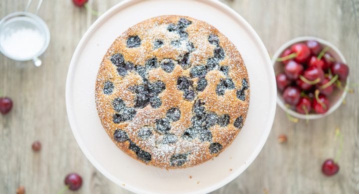 moist cherry-nut cake