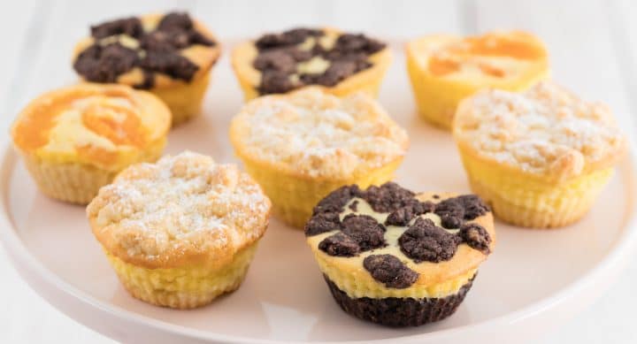 Different versions of the Cheesecake Muffins