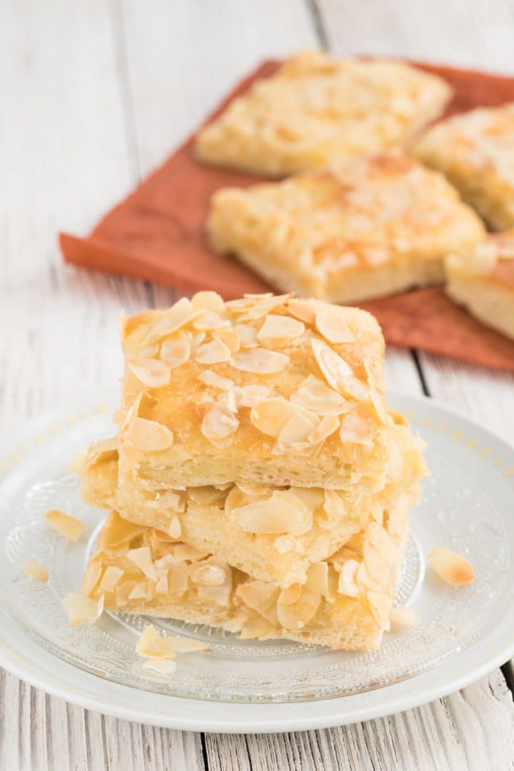 German Butter cake with almond topping