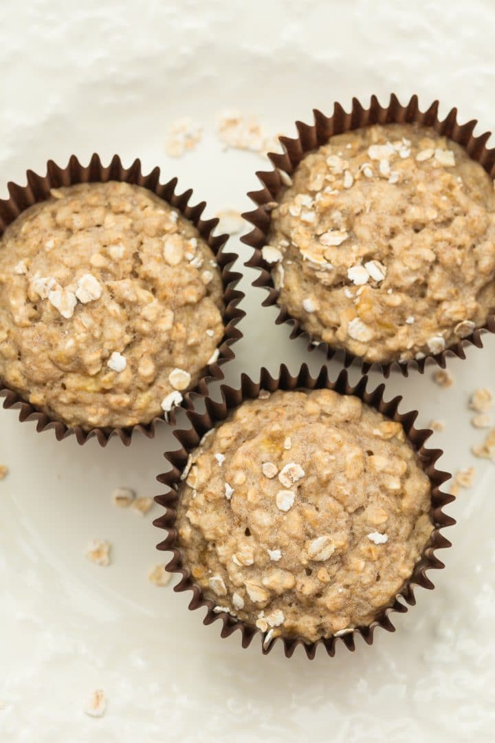 Vegan Banana Oat Muffins