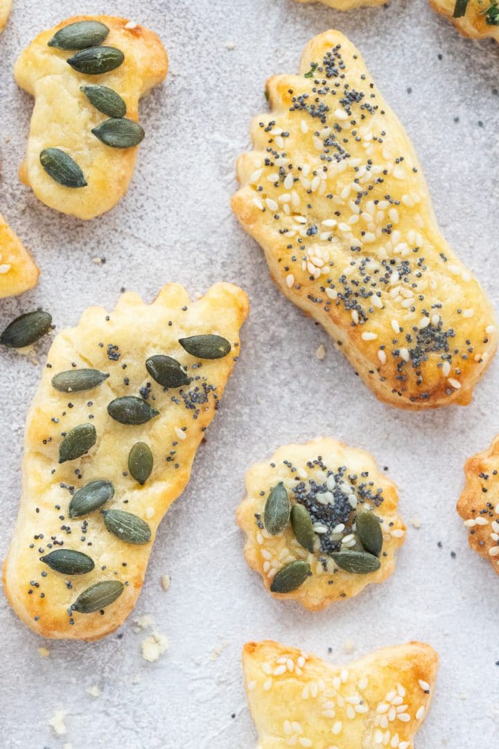 Savory Cut-Out Cheese Shortbread Crackers Recipe
