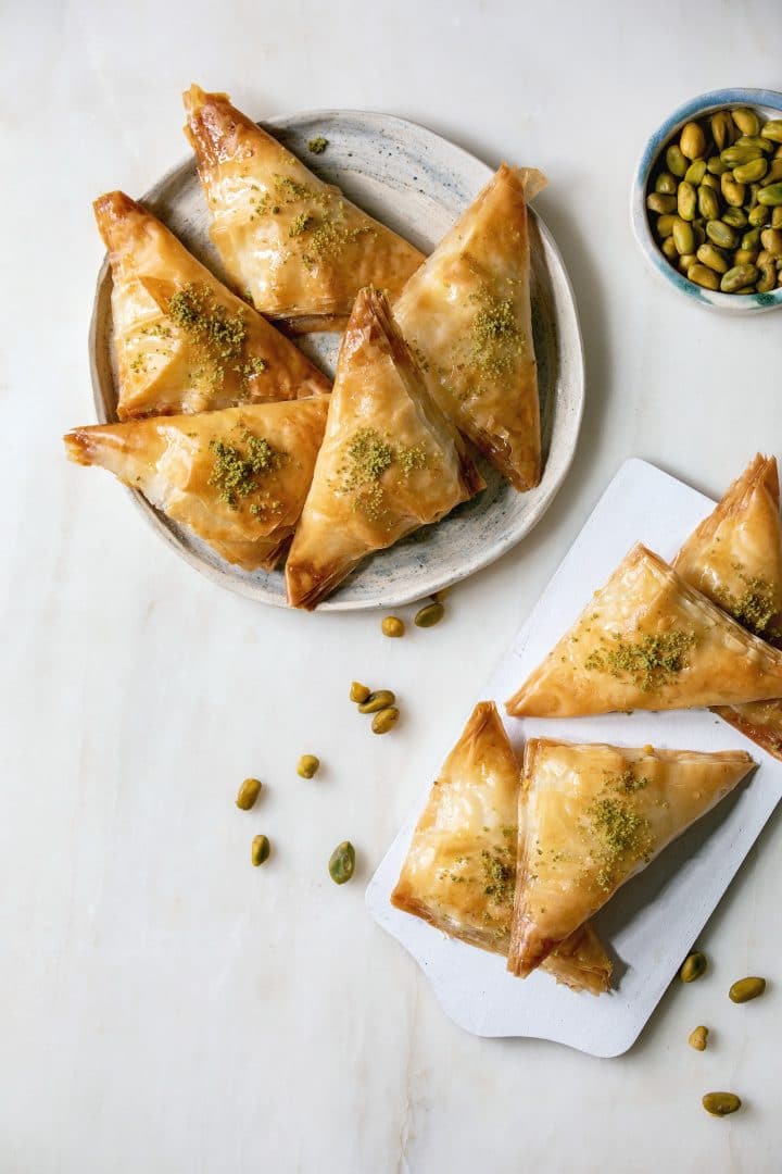 Homemade Turkish traditional dessert baklava