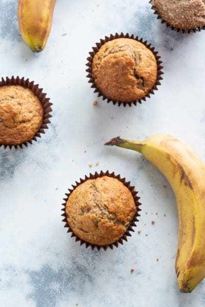 Easy, Quick and Moist Banana Muffins