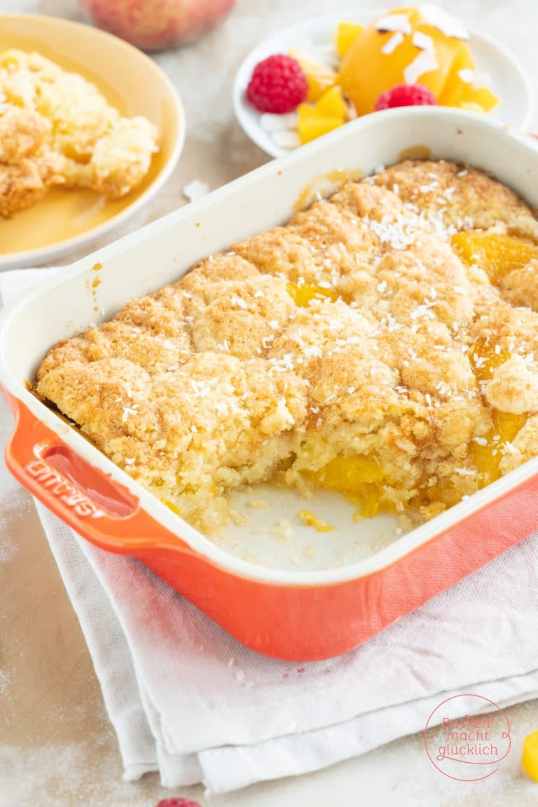 The Beat Peach Cobbler with Caramel