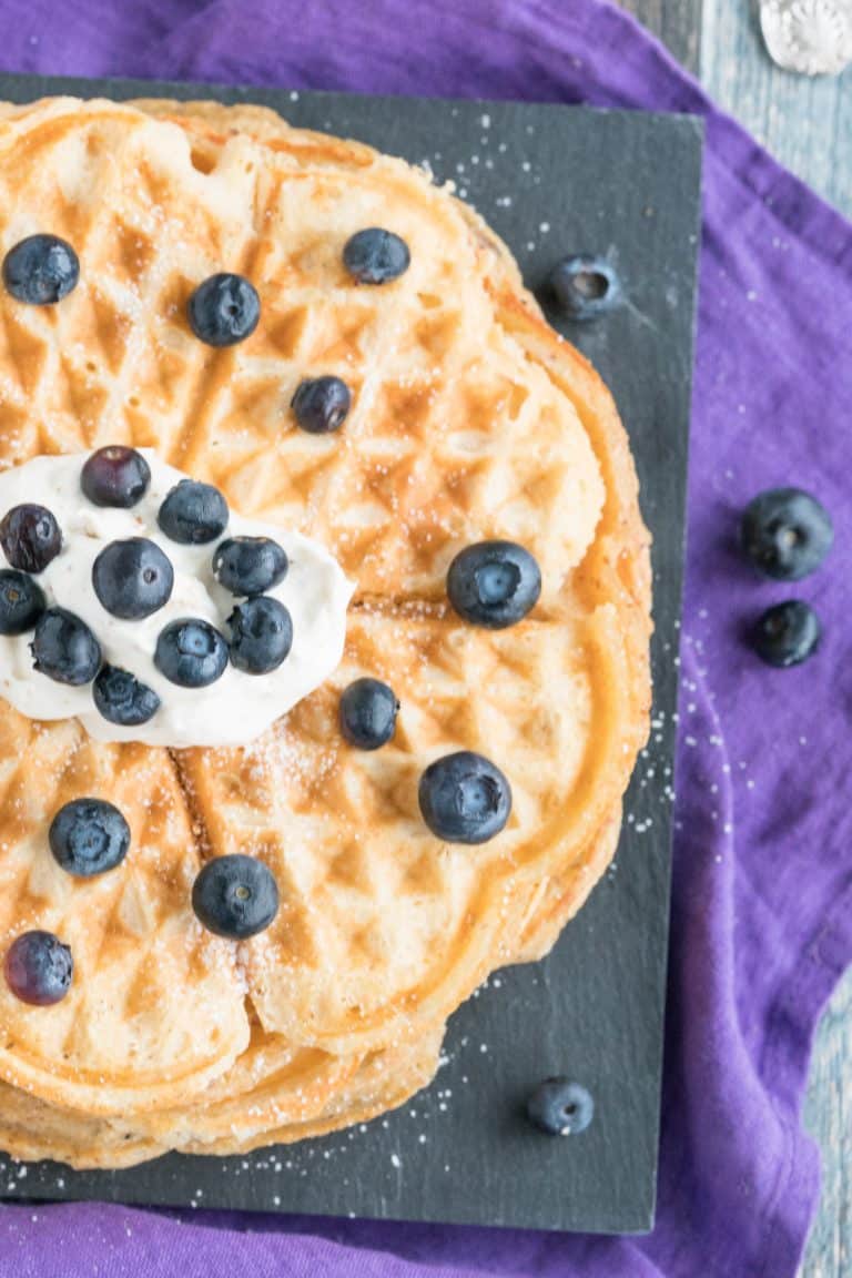 Low Carb Waffles with Ground Almonds