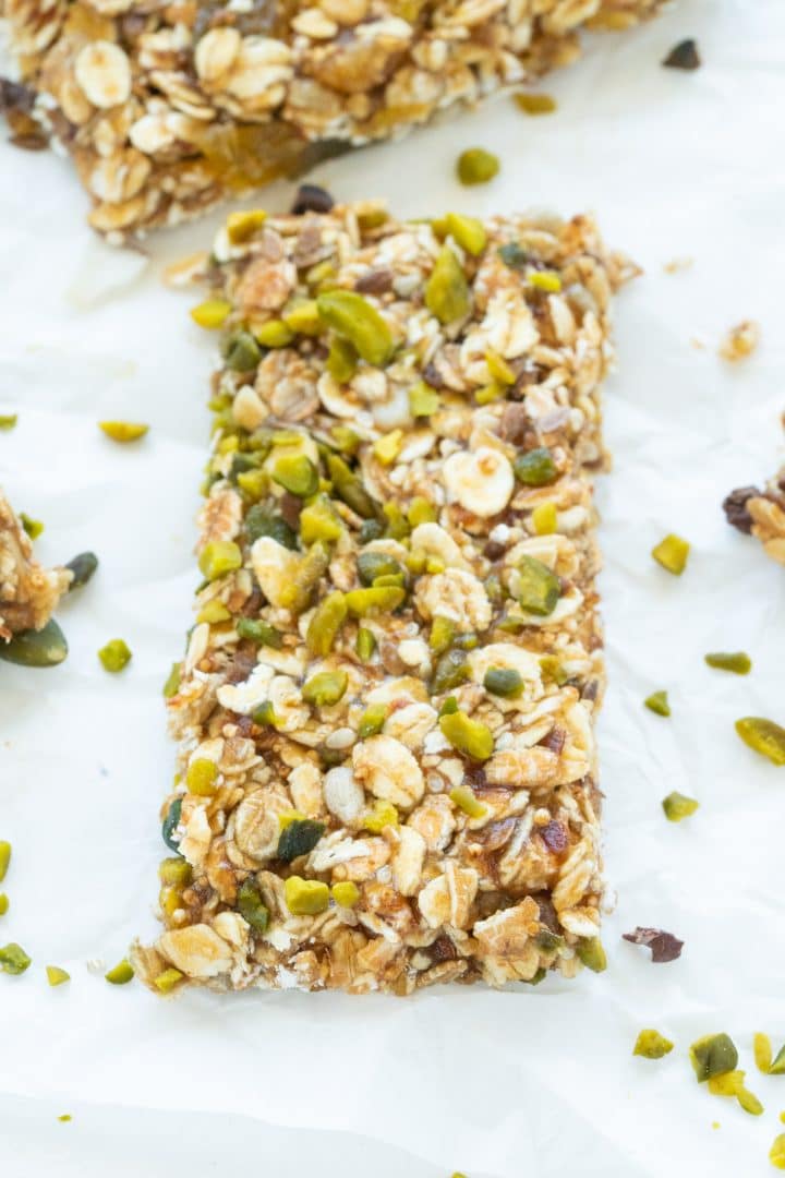 homemade healthy energy granola bar