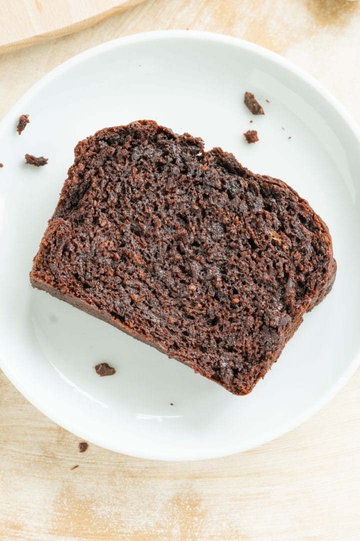 homemade juicy chocolate banana bread vegan