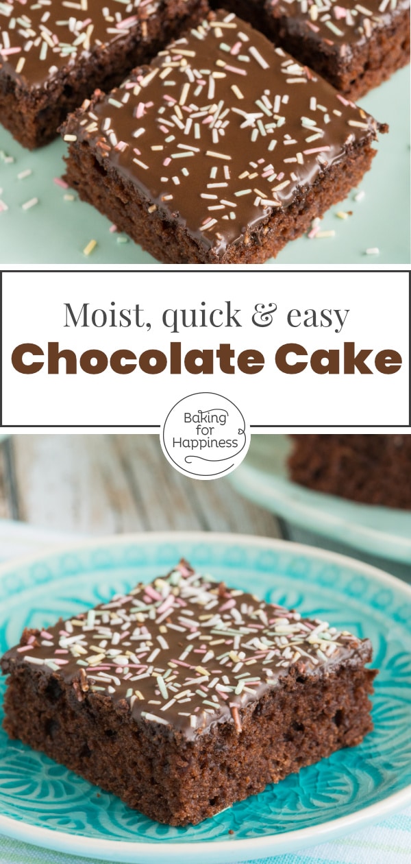 Wonderfully moist, quick and easy chocolate sheet cake with icing. This is the best chocolate sheet cake for any occasion.