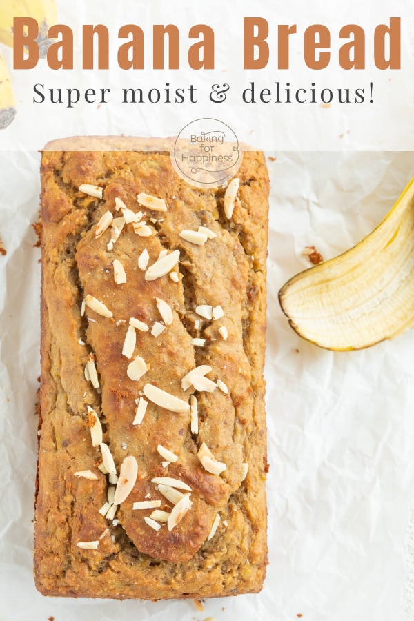 This Low Carb Banana Bread is super moist and delicious. No one will notice that this Banana Bread is without sugar, flour and butter!