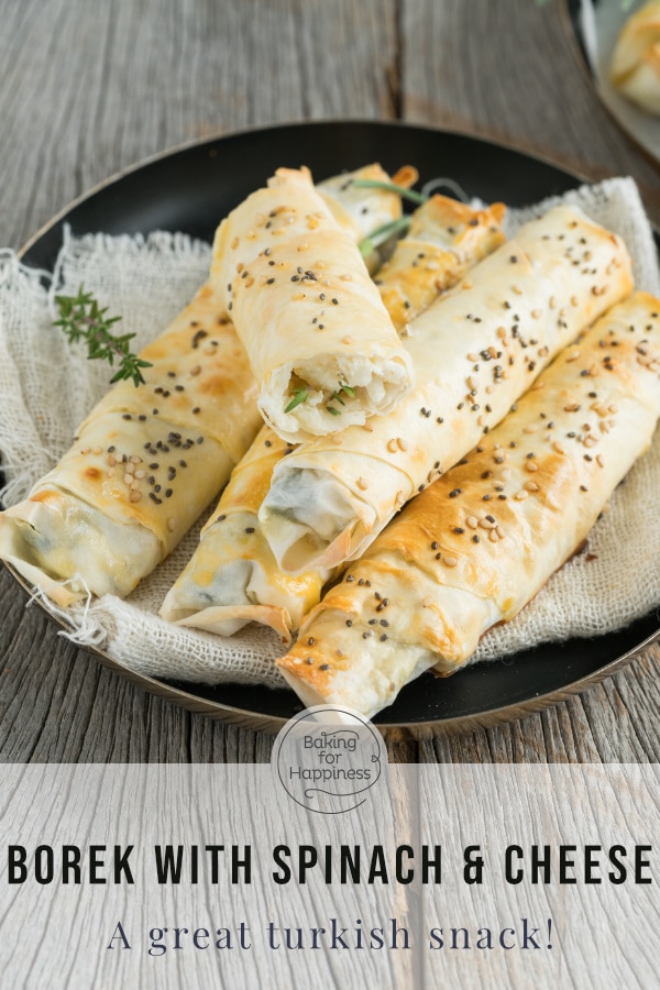Turkish borek with spinach and cheese is a great turkish snack. With this recipe, you prepare the delicious borek quickly.