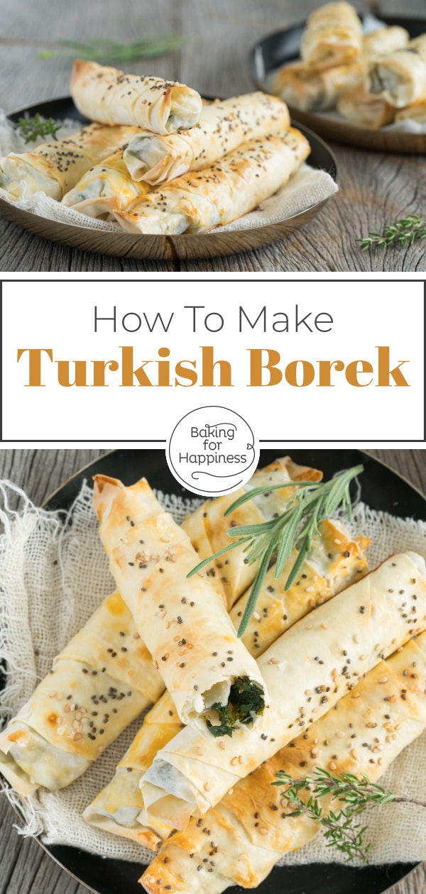 Turkish borek with spinach and cheese is a great turkish snack. With this recipe, you prepare the delicious borek quickly.