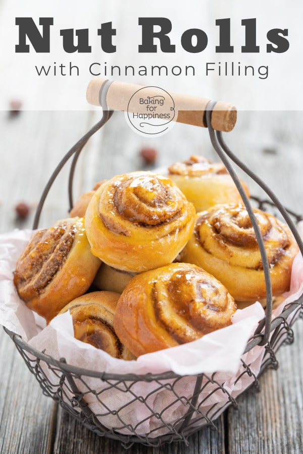 These tiny nut rolls with cinnamon filling are quick to make and taste just heavenly! A classic pastry that will definitely hit the spot!