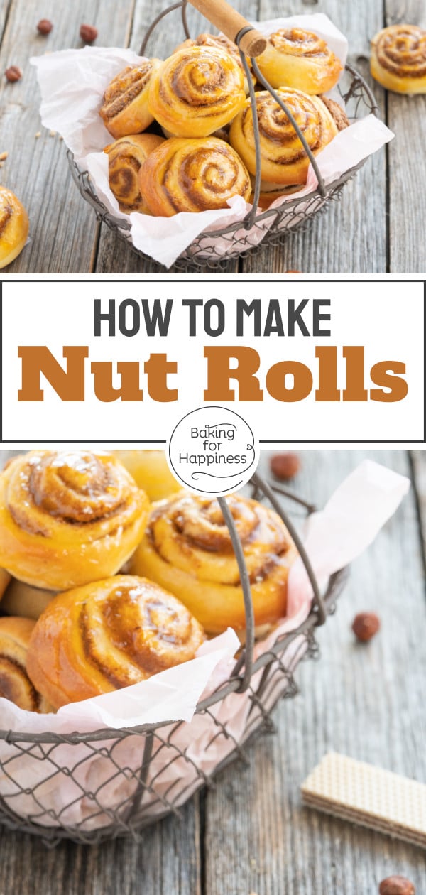 These tiny nut rolls with cinnamon filling are quick to make and taste just heavenly! A classic pastry that will definitely hit the spot!