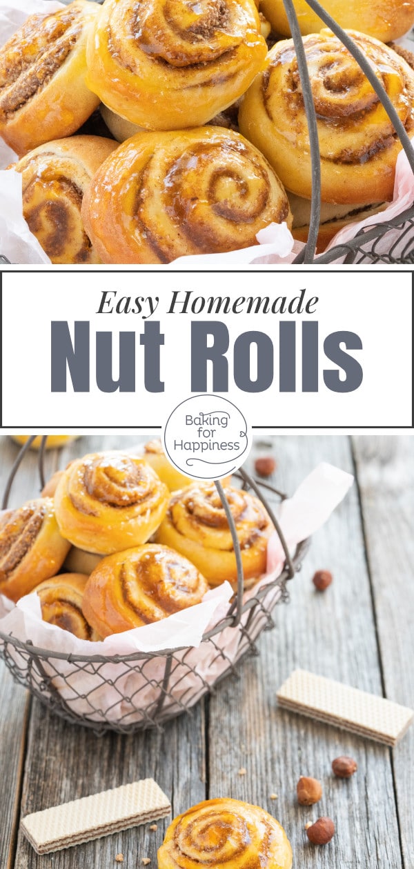 These tiny nut rolls with cinnamon filling are quick to make and taste just heavenly! A classic pastry that will definitely hit the spot!