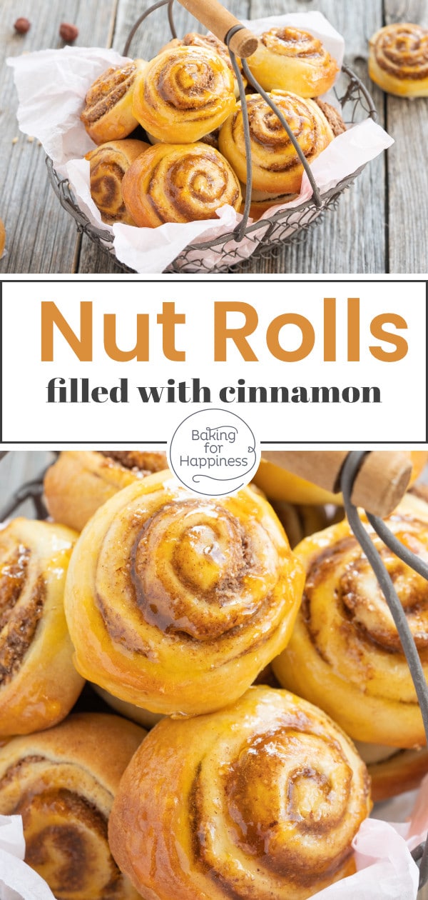 These tiny nut rolls with cinnamon filling are quick to make and taste just heavenly! A classic pastry that will definitely hit the spot!