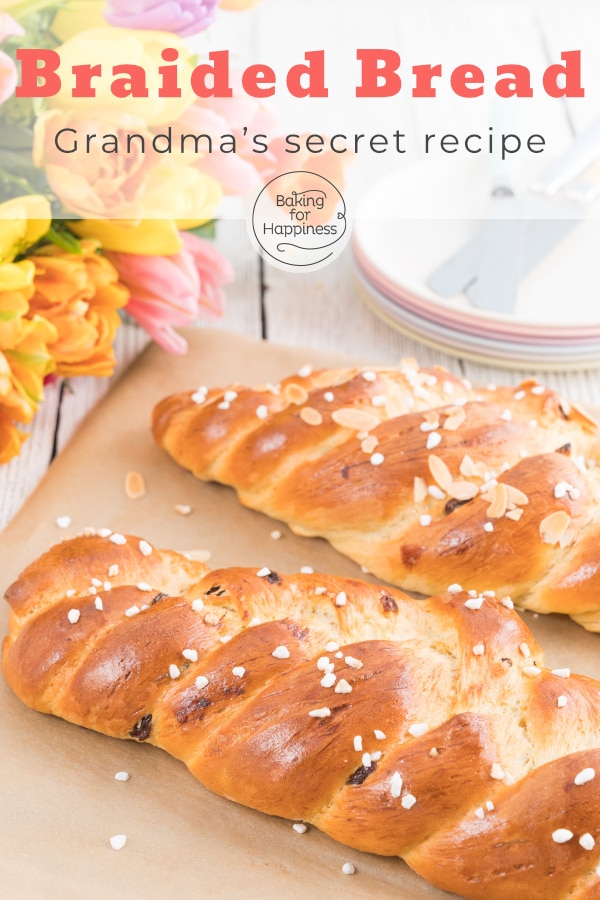 This soft and fluffy braided bread is in no way inferior to the store-bought alternative from the bakery. Quite the opposite!