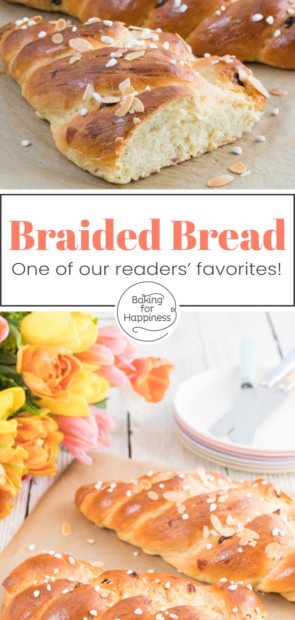 This soft and fluffy braided bread is in no way inferior to the store-bought alternative from the bakery. Quite the opposite!