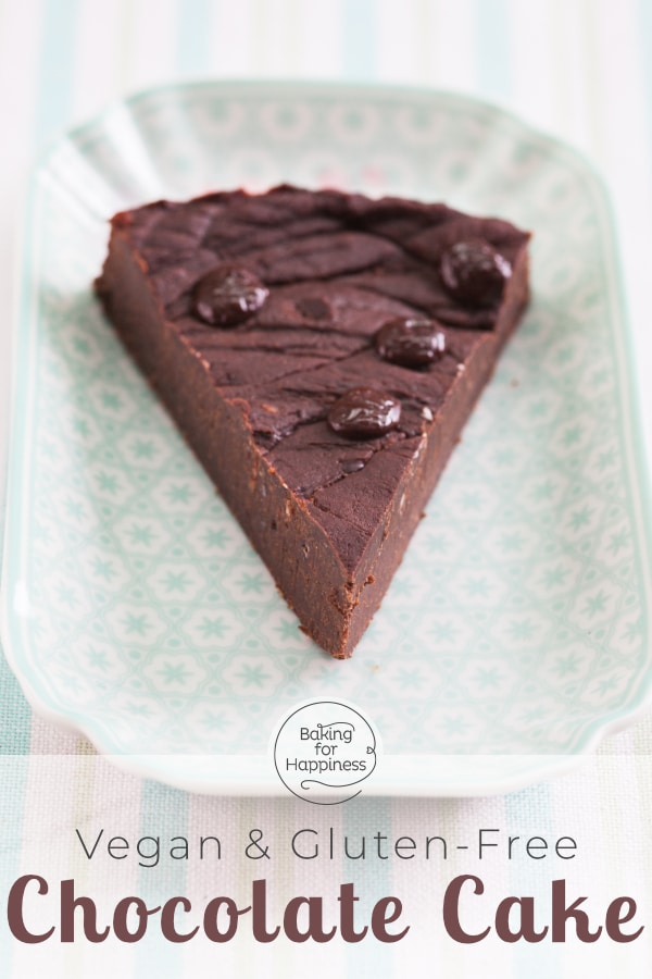 Great vegan gluten-free chocolate cake: This healthy cake without flour, butter, egg, milk and industrial sugar is perfect for vegans & allergy sufferers!