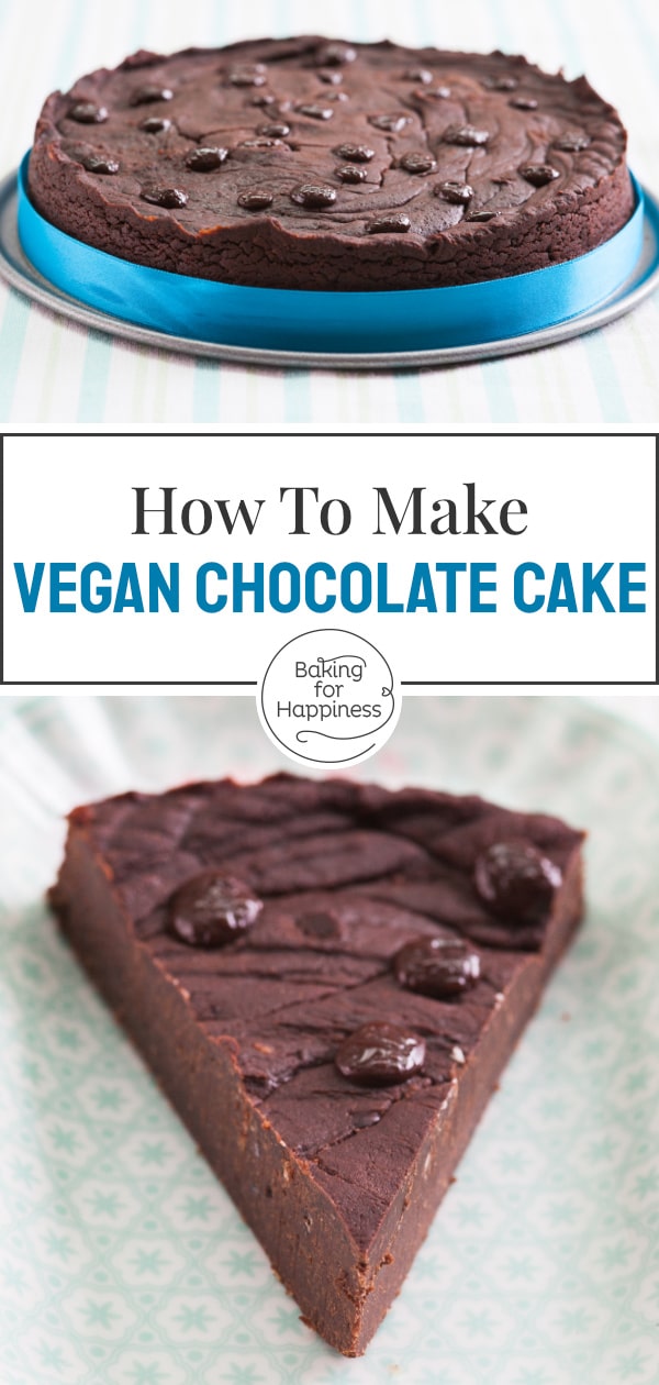 Great vegan gluten-free chocolate cake: This healthy cake without flour, butter, egg, milk and industrial sugar is perfect for vegans & allergy sufferers!