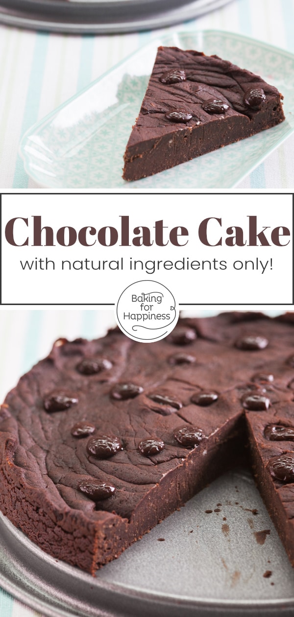 Great vegan gluten-free chocolate cake: This healthy cake without flour, butter, egg, milk and industrial sugar is perfect for vegans & allergy sufferers!