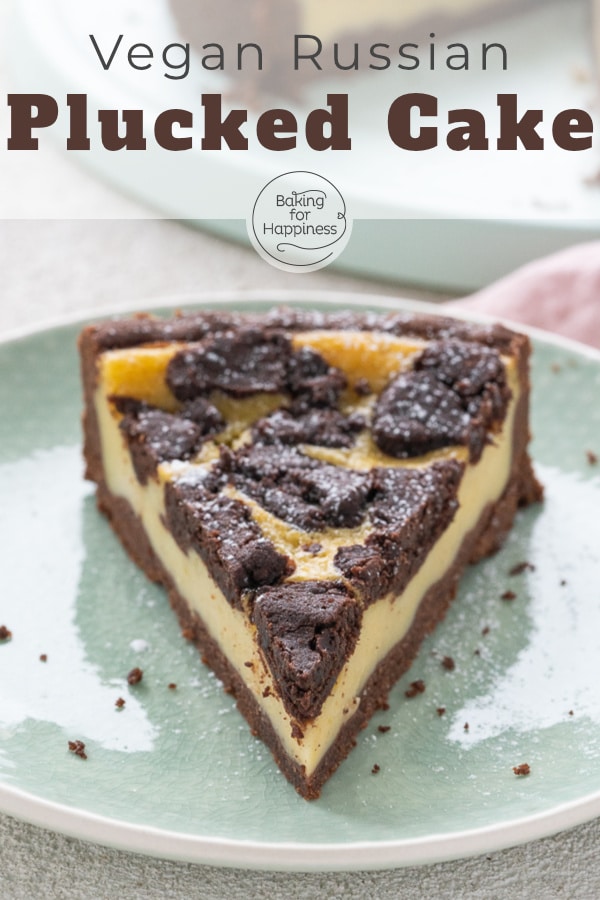 This vegan russian plucked cake is a delicious alternative to the popular classic: the plucked cake without butter, egg and curd is perfect!