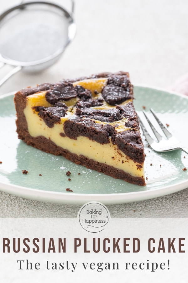 This vegan russian plucked cake is a delicious alternative to the popular classic: the plucked cake without butter, egg and curd is perfect!