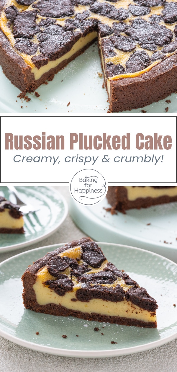 This vegan russian plucked cake is a delicious alternative to the popular classic: the plucked cake without butter, egg and curd is perfect!