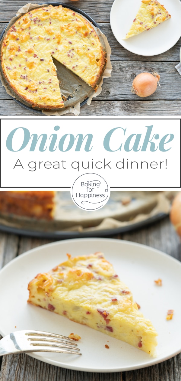 This quick low carb onion cake without a base convinces everyone: moist, quick, flavorful! It's a nice side effect that the onion cake is low in carbs.