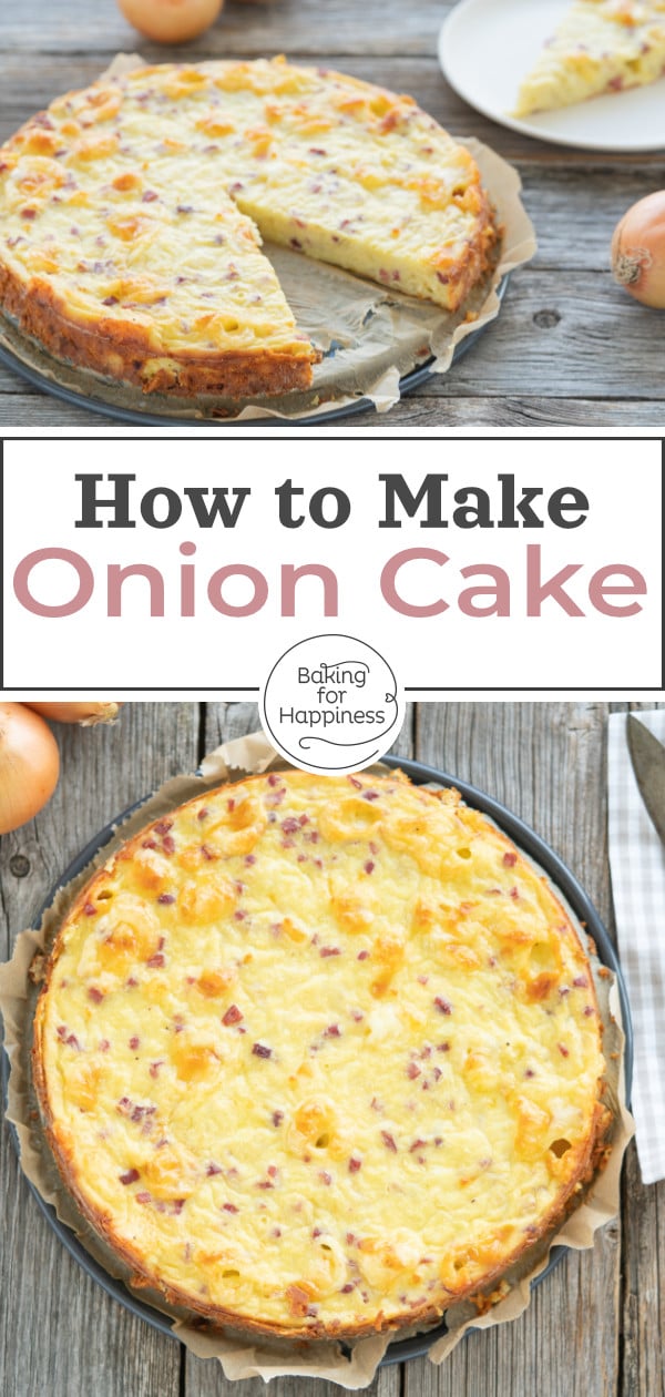 This quick low carb onion cake without a base convinces everyone: moist, quick, flavorful! It's a nice side effect that the onion cake is low in carbs.