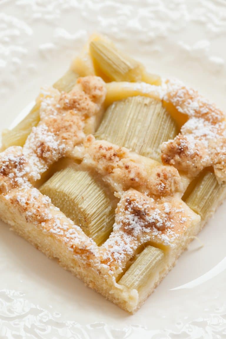 Rhubarb Crumble Sheet Cake