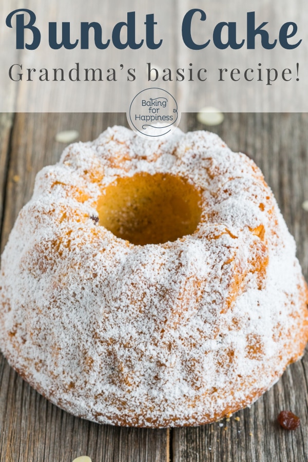 Grandma's traditional yeast-risen bundt cake always tastes good! And with this recipe, baking the fluffy pastry is a breeze.