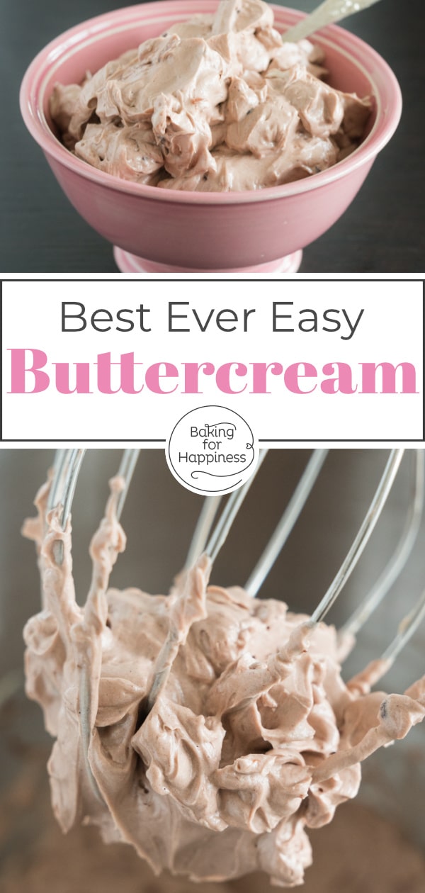 Easy buttercream basic recipe for a delicious German buttercream with pudding. Suitable for cakes and cupcakes.