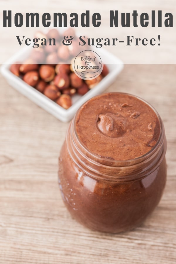 How to make healthy homemade Nutella - vegan, sugar-free and low carb. Individual and delicious, perfect as a spread or for baking.