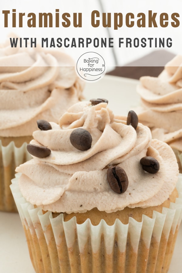 These easy tiramisu cupcakes are topped with delicious mascarpone frosting. Moist, creamy and sinfully good!