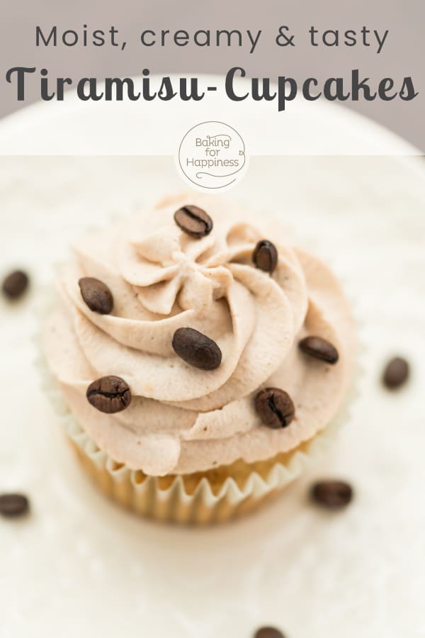 These easy tiramisu cupcakes are topped with delicious mascarpone frosting. Moist, creamy and sinfully good!