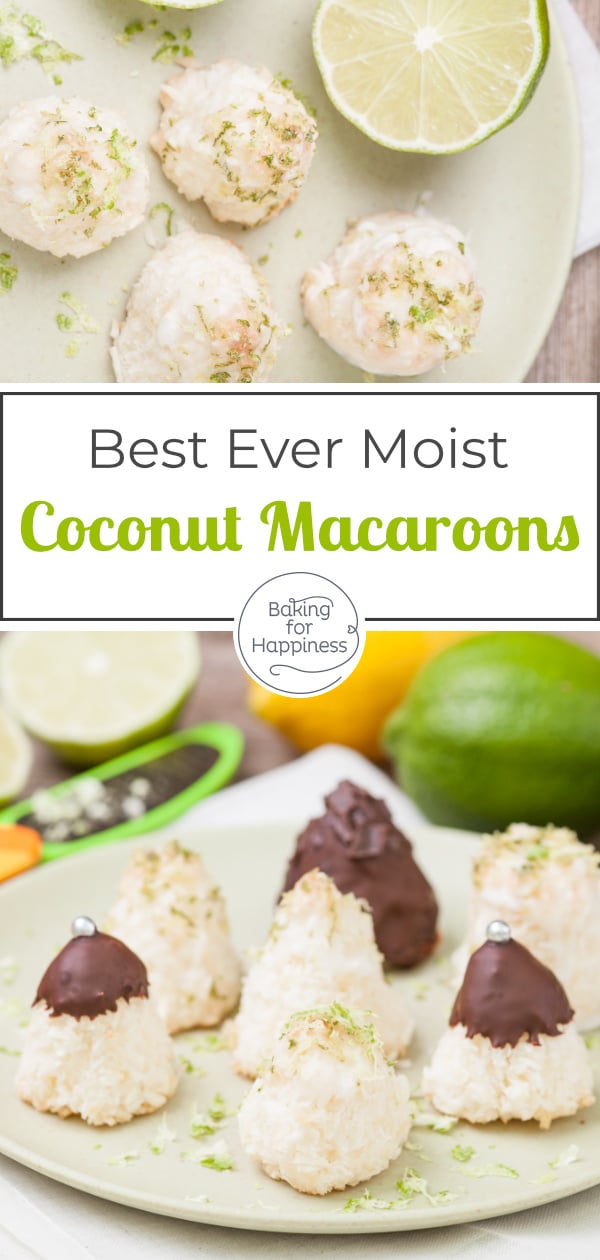 With this recipe, you will get easy & moist coconut macaroons. They are one of the moist popular Christmas cookies - for a reason!