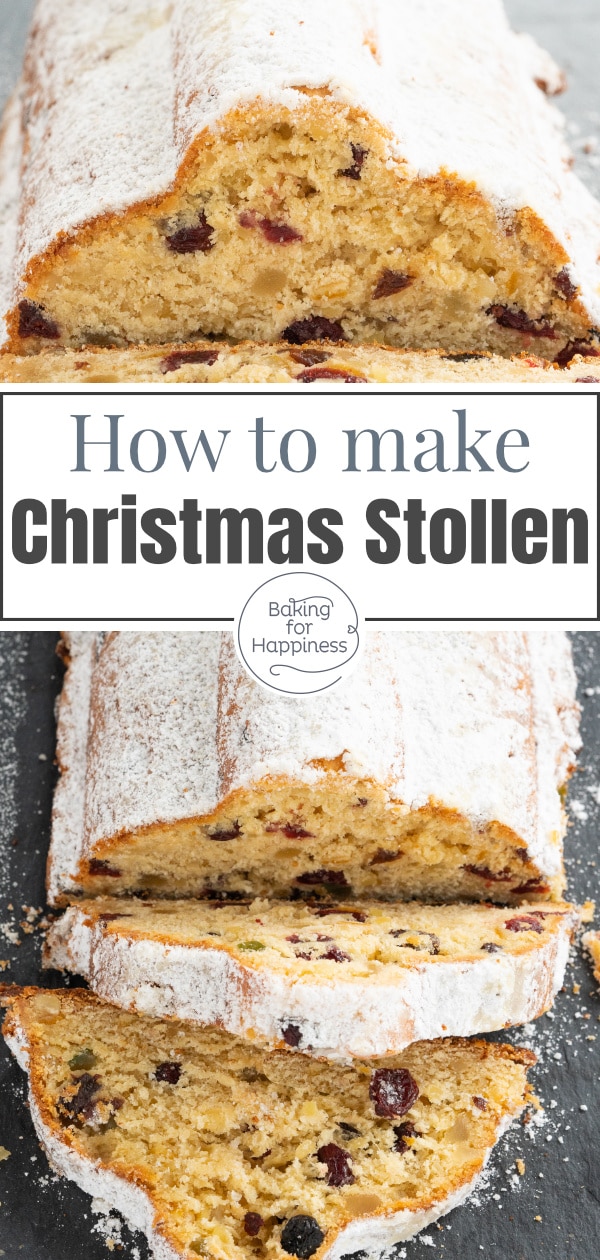 Today's recipe is grandma's easy German Christmas stollen with lots of tips on how to make the Christmas classic a guaranteed success.