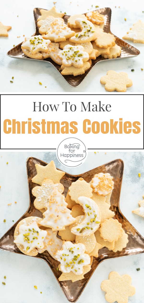 Great recipe for easy low carb Christmas cookies without flour and sugar - super easy, quick and low-carb.