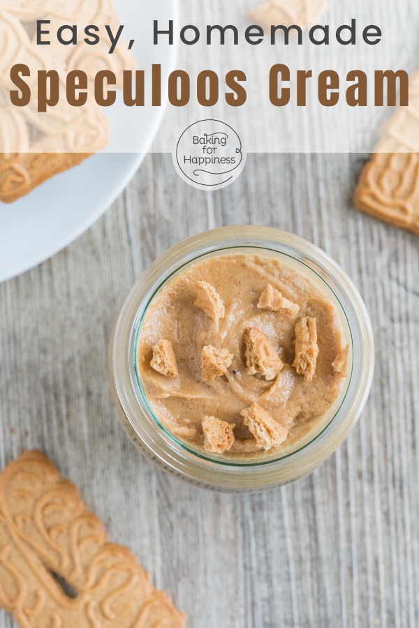 Cookies as a spread – so easy to make easy homemade speculoos cream! It is the perfect spread for Christmas and a great gift from the kitchen.