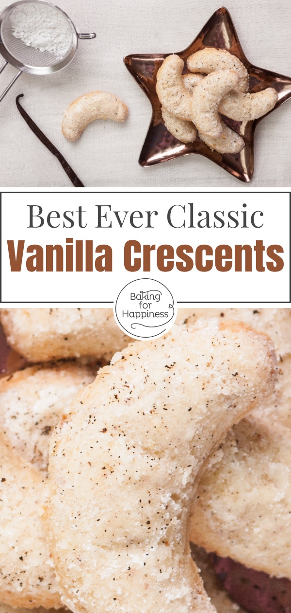 Fancy grandma's vanilla crescents? With this recipe, you can bake one of the most popular Christmas cookies very easily!