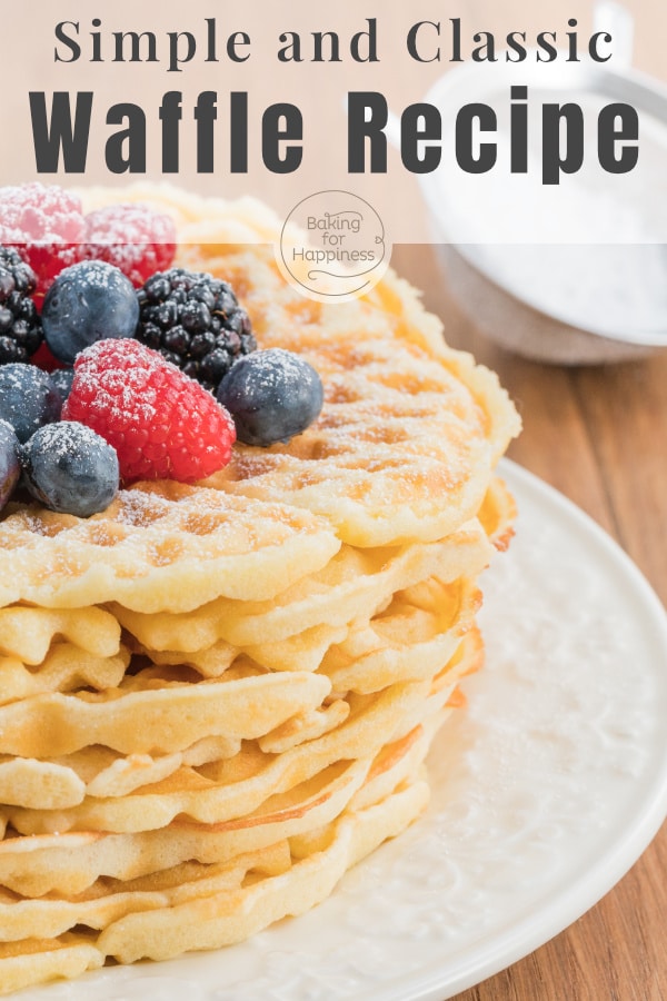 This easy waffle recipe is an absolute classic. And with my tips & tricks, the heart waffles are guaranteed to succeed!