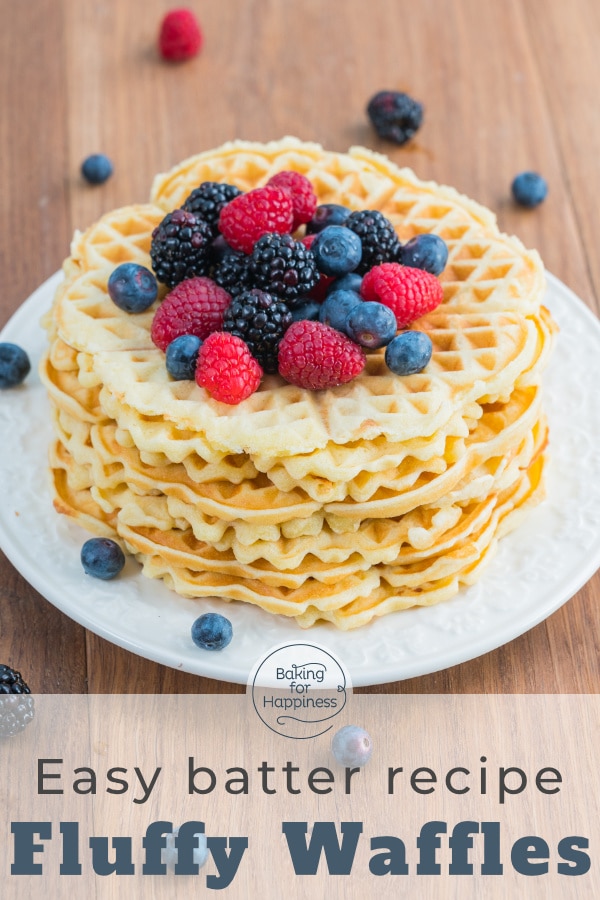 This easy waffle recipe is an absolute classic. And with my tips & tricks, the heart waffles are guaranteed to succeed!